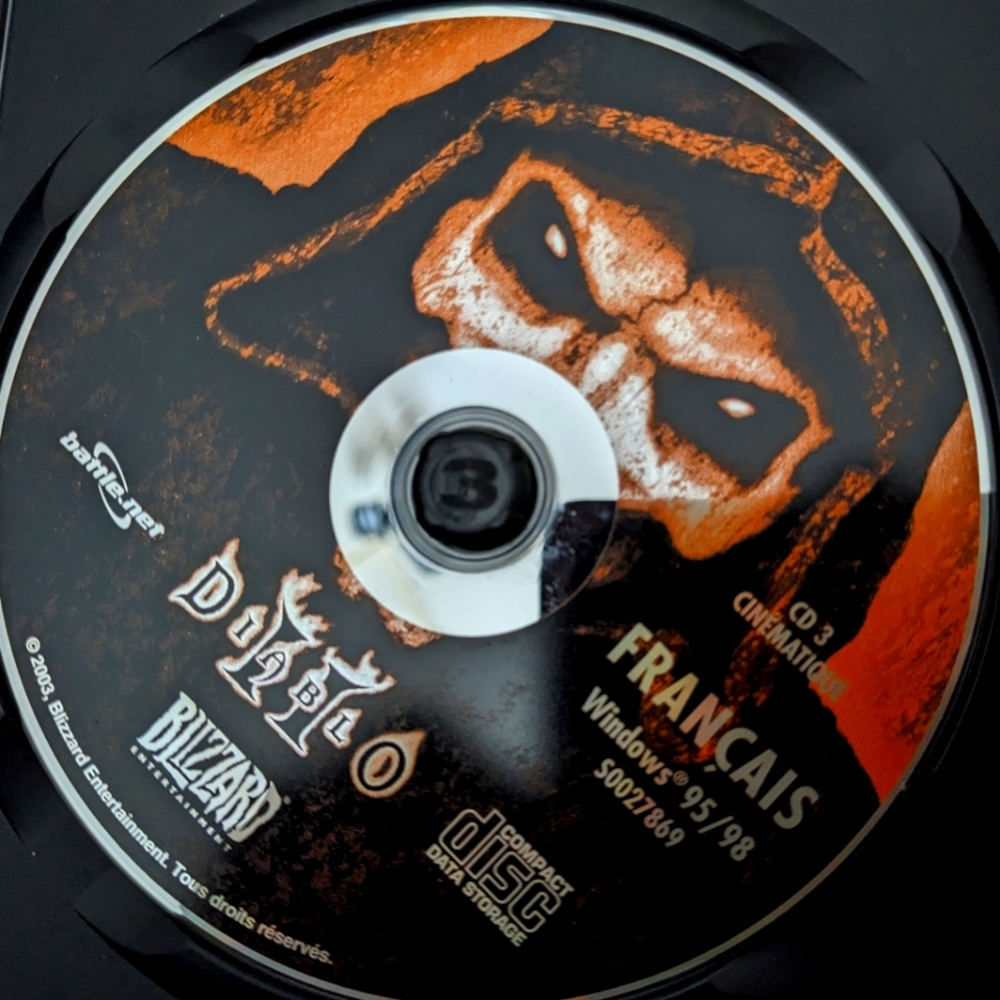 DIABLO II | Best Seller Series PC Game French Version | Vintage CD Rom